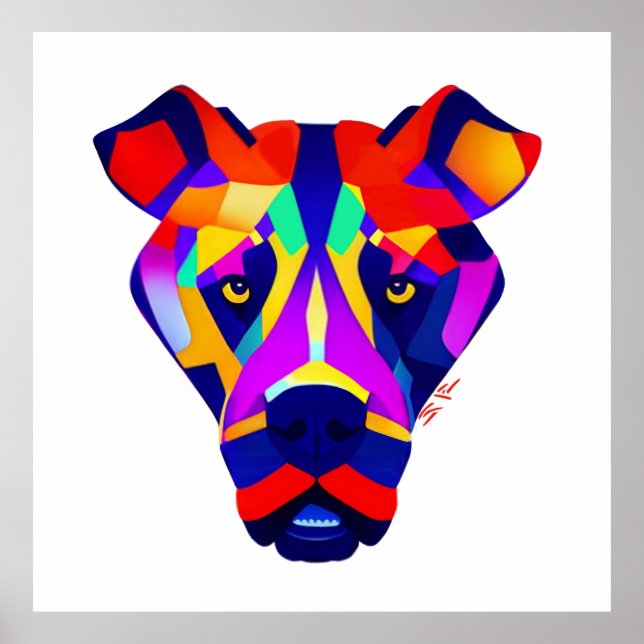 Alexander's Dog white value matte poster (Frente)