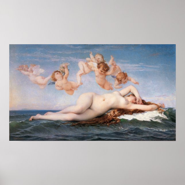 Alexandre Cabanel O Nascimento de Vênus Poster (Frente)