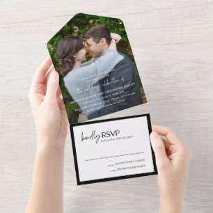 Alexis Black and White Elegant Modern Wedding