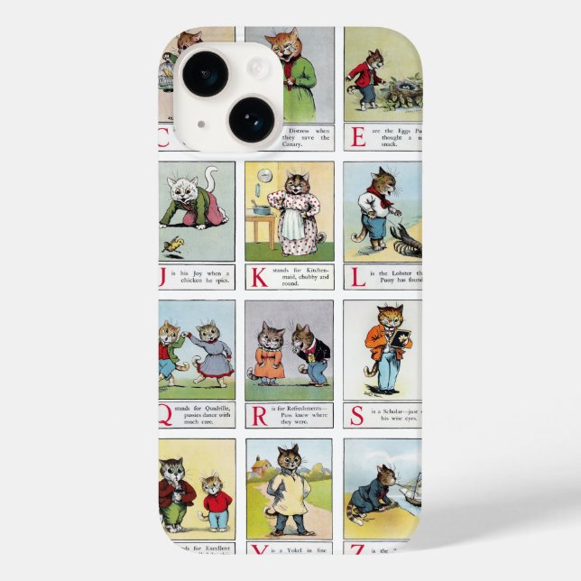 Alfabeta Cat, capas de iphone Louis Wain Case-Mate (Verso)