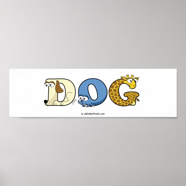 Alfabetimals Personalizado Poster (Frente)