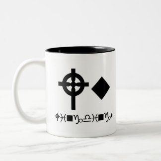 Alfabeto da caneca da tipografia - Wingdings