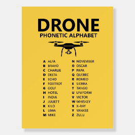 Alfabeto Fonético da OTAN de Drone – Edição Amarel