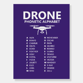 Alfabeto Fonético da OTAN de Drone – Edição Roxa