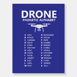 Alfabeto Fonético NATO de Drone – Edição Azul