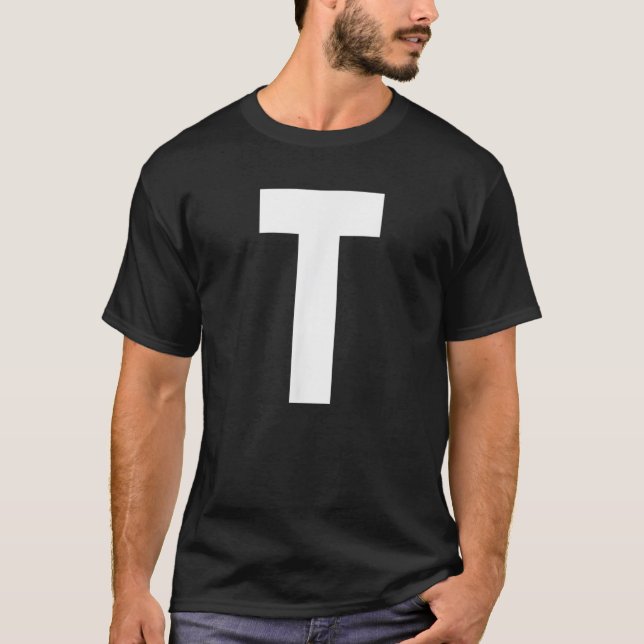 alfabeto - Letra T Camisa (Frente)