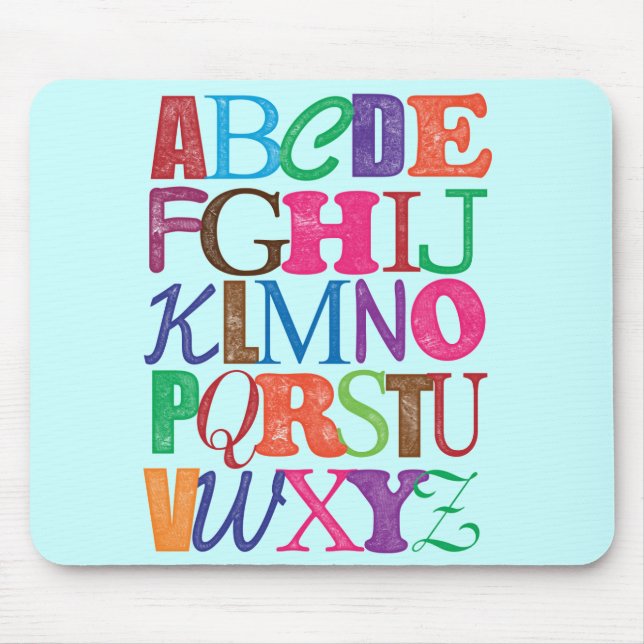 Alfabeto Mousepad (Frente)