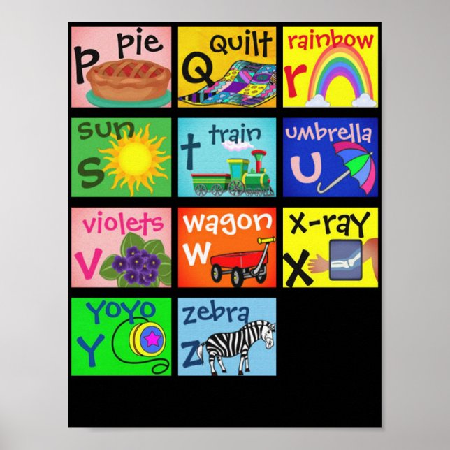 Alfabeto página 2 poster (Frente)