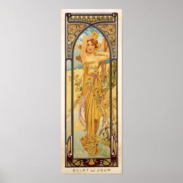 Alfons Mucha - Éclat du Jour Poster (Frente)