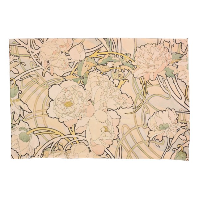 Alfonse Mucha Art Nouveau Peonies (Frente)