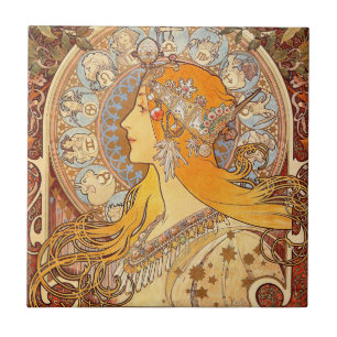 Alfonse Mucha Zodiac Art Nouveau Mulher