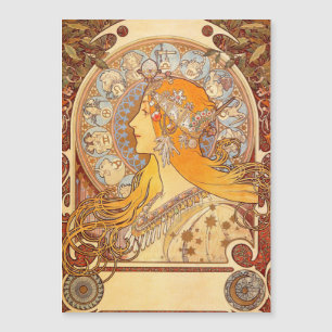 Alfonse Mucha Zodiac Art Nouveau Mulher