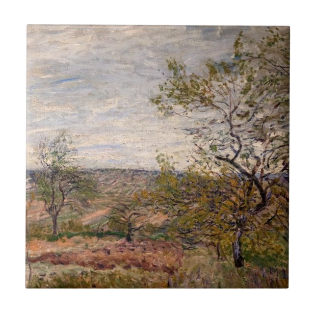 Alfred Sisley - Dia Ventoso em Veneux (Frente)