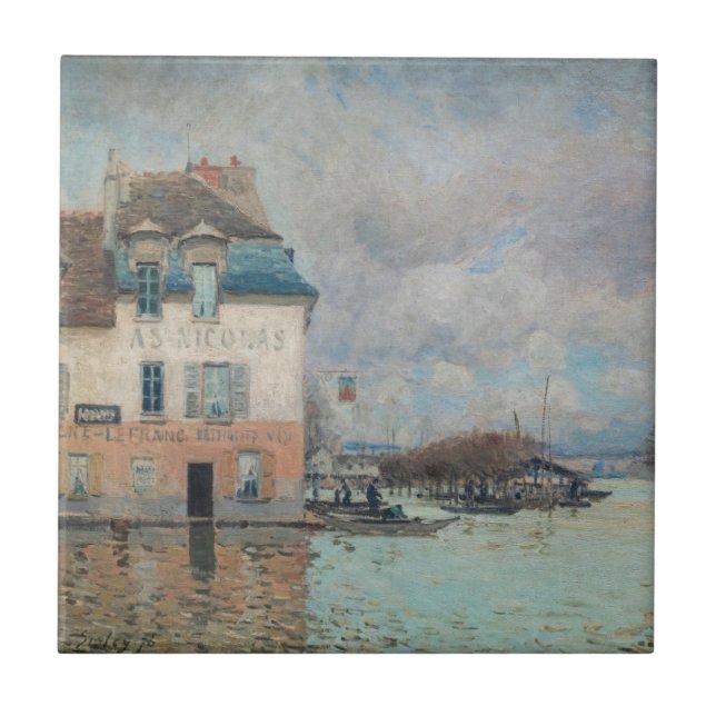 Alfred Sisley - Inundações em Port-Marly 1876 (Frente)