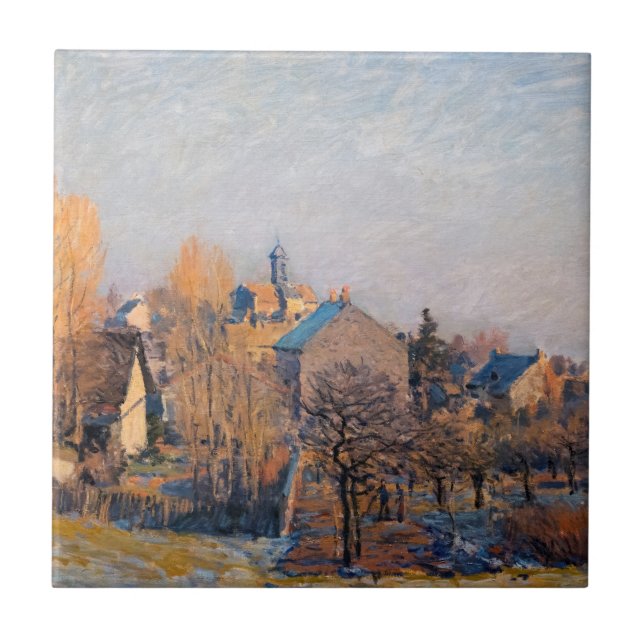 Alfred Sisley - Manhã Congelada em Louveciennes (Frente)