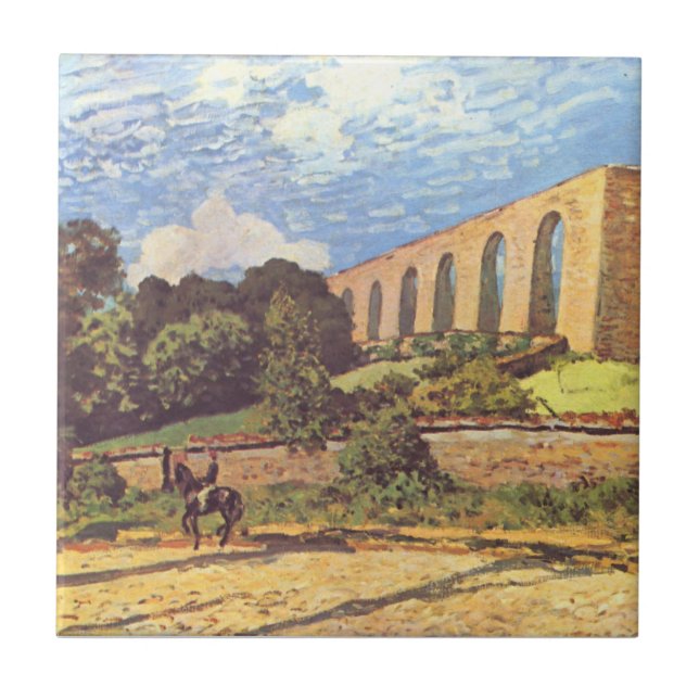 Alfred Sisley O Aqueduto de Marly (Frente)