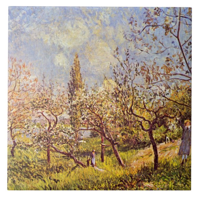 Alfred Sisley Orchard em primavera (Frente)