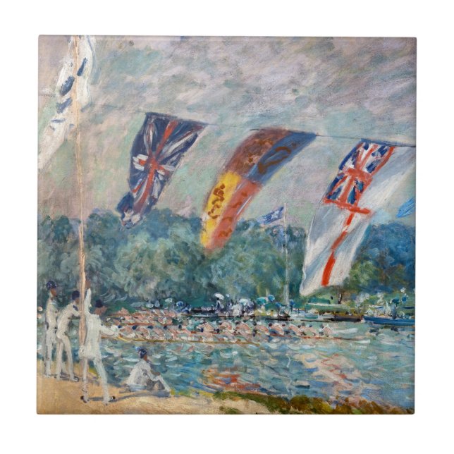 Alfred Sisley - Regatta em Molesey (Frente)
