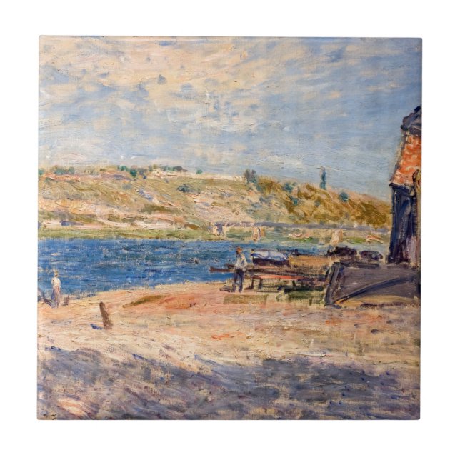 Alfred Sisley - Rio Banks em Santo-Mammes (Frente)