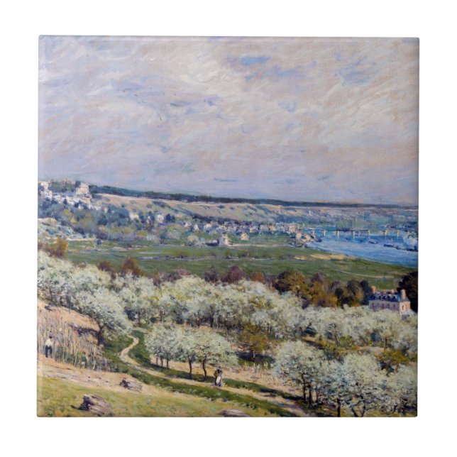 Alfred Sisley - Terrace em Santo-Germain, Primaver (Frente)