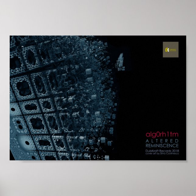 Alg0rh1tm - Altered Reminiscence Album Art Poster (Frente)