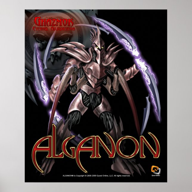 Alganon Ghazmok Deity Poster (Frente)