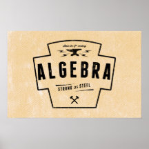 Álgebra - Posters de matemática