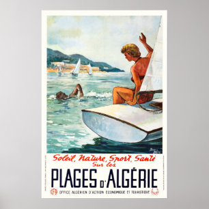 Algérie, Soleil, natureza, esporte, poster de