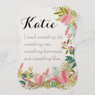 Algo Antigo   Convite Para Casamento De Bridesmaid