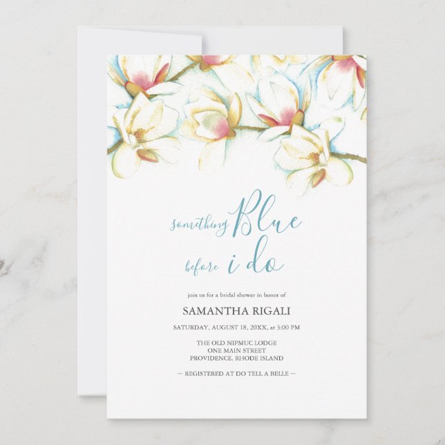 Algo Azul Antes que eu faça Chá de panela (Frente)