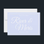 Algo Azul Casamento Salve O Cartão De Data<br><div class="desc">A tradição eterno encontra a elegância moderna na nossa coleção "Algo Azul" — um conjunto pensadamente trabalhado de papelaria de casamento inspirado no romance de matizes celestiais e simplicidade poética. Por que escolher algo azul? Minimalismo Significativo - Um tom sutil à tradição através de uma estética design moderna e curada....</div>