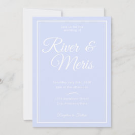 Algo Azul Convite Para Casamento