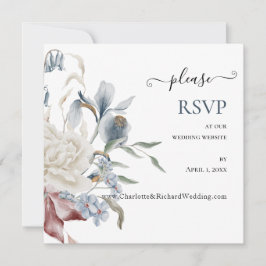 ALGO AZUL, RSVP do Site de Casamento