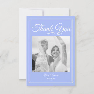 Algo Cartões de agradecimentos de Casamento Azul