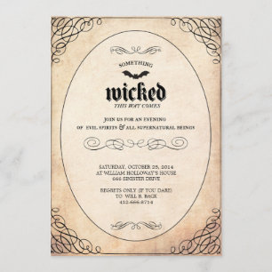 Algo convite de festas mau do Dia das Bruxas