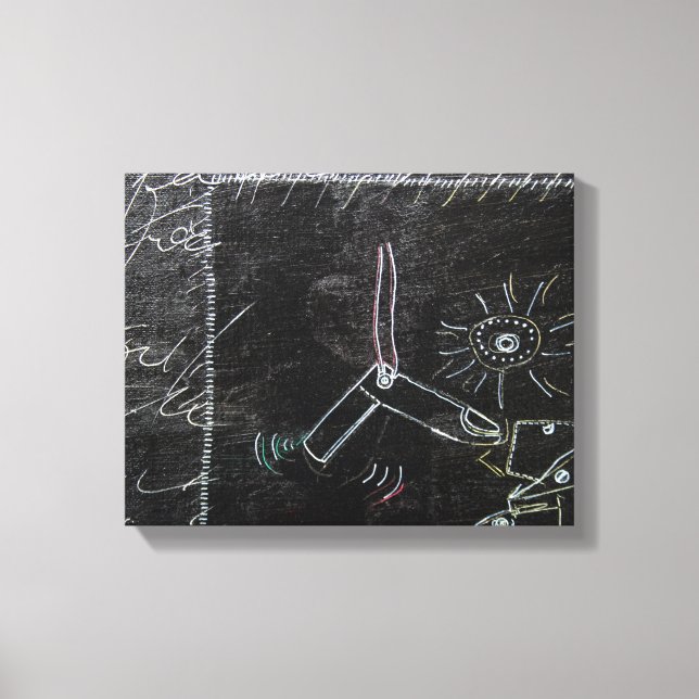 Algo estranho nesta Canvas Negra 1 (Frente)