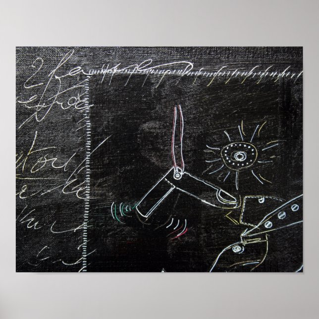 Algo estranho nesta Poster Preta da Canvas 1 (Frente)