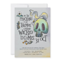 Algo Má Festa de Halloween Convite Simples