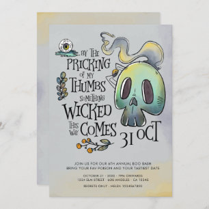 Algo Má Festa de Halloween Convite Simples