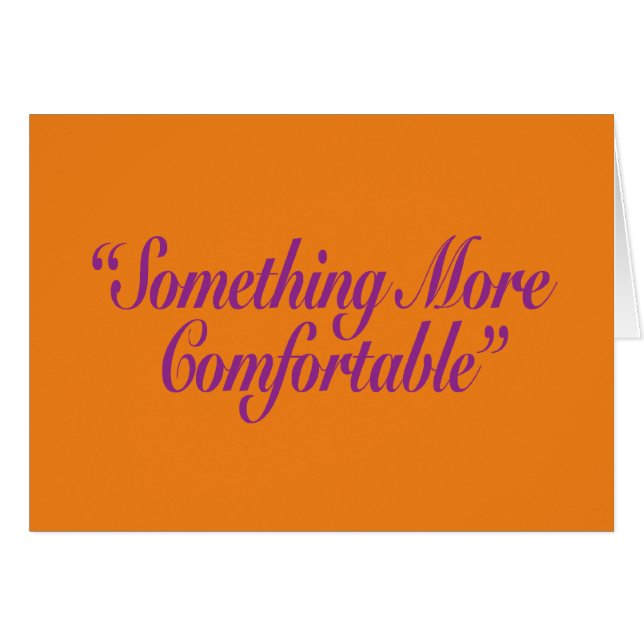 Algo Mais Confortável Cartão Laranja BG (Frente Horizontal)