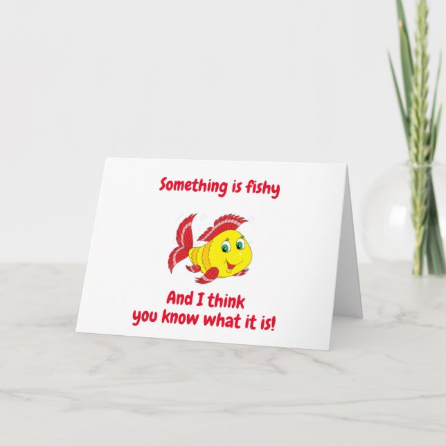 ALGO PESCADO? VOCÊ PARECE TÃO "JOVEM" CARTÃO (Frente)