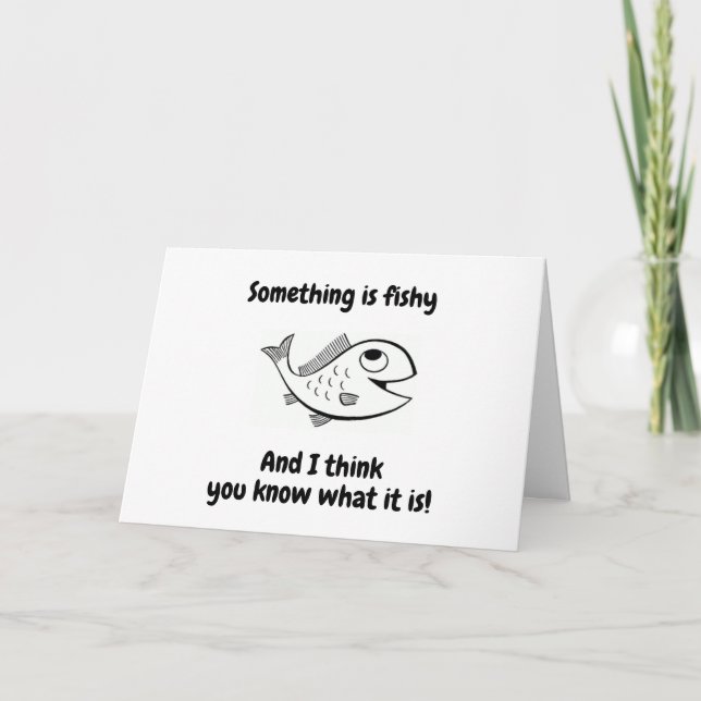 ALGO PESCADO? VOCÊ PARECE TÃO "JOVEM" CARTÃO (Frente)