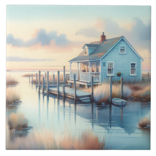 Algodão Costeiro em Marsh do Sunrise