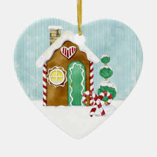 Algodão da vila Gingerbird em ornamento Pessoas