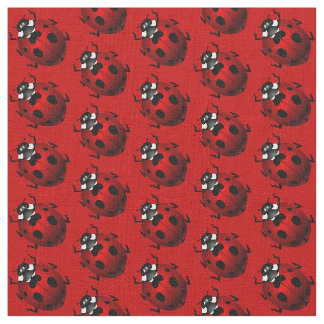 Algodão do tecido da joaninha do tecido da arte do (Detalhe)