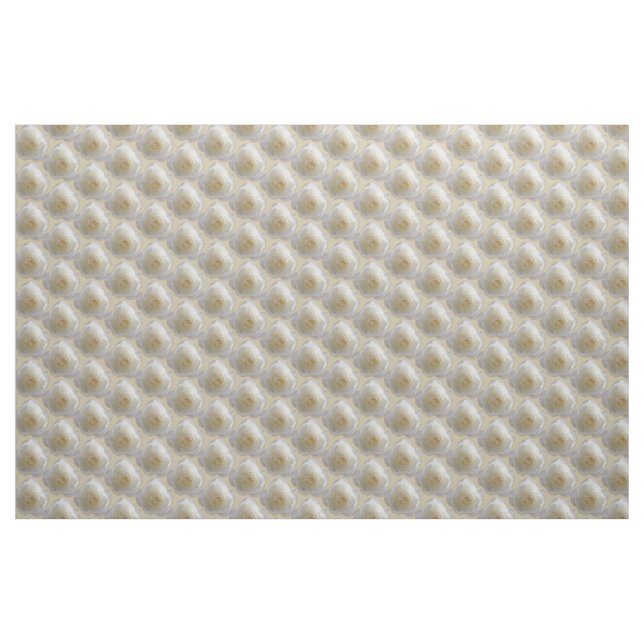 Algodão ou Poli do Tecido de Rosa branca Tecido ro (Fat Quarter)