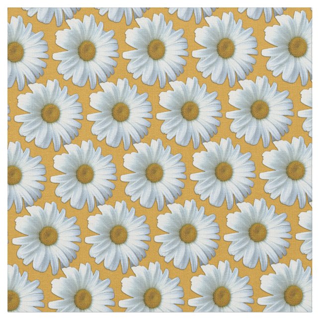 Algodão Tecido amarelo-margarida Tecido-margarida  (Detalhe)