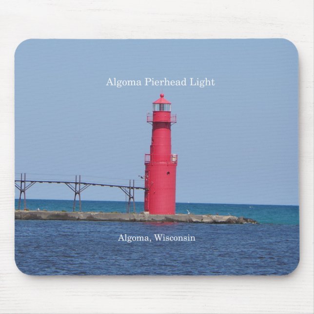 Algoma Pierhead Light Mousepad (Frente)