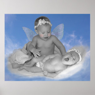 Alguém a olhar sobre o impressão preto & branco