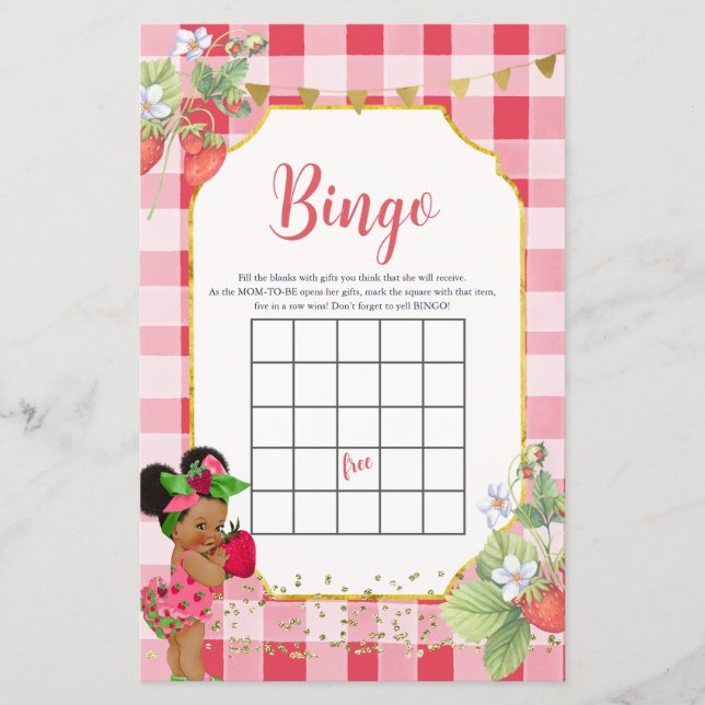 Alguém Berry Sweet Strawberry Baby Bingo Games (Frente)